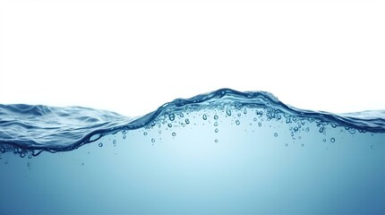 Clean Blue Water Ripples Bubbles Liquid Texture Abstract Nature Photorealistic Macro Detail Photo