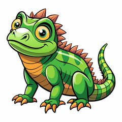 iguana cartoon vector