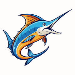 marlin vector illustration