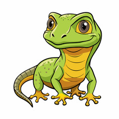 green lizard cartoon