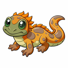 illustration of cartoon mudpuppy