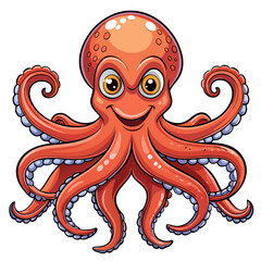 cartoon octopus vector illustration