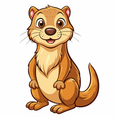 otter cartoon vector