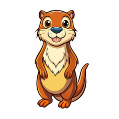 otter cartoon vector