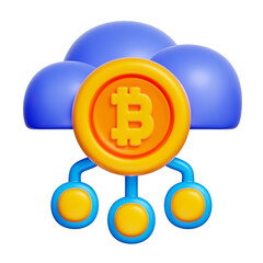 Cryptocurrency, Money Saving and Wealth Investment, 3d rendering.