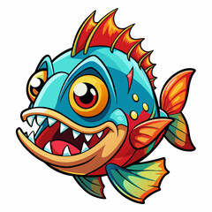 piranha fish cartoon