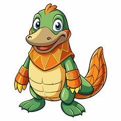 platypus cartoon vector