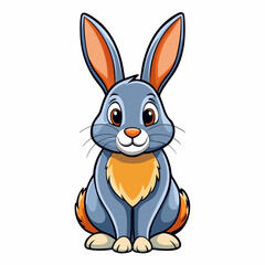 rabbit isolated on white