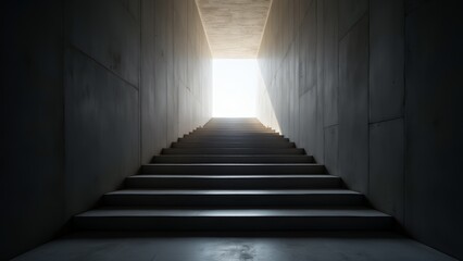 Fototapeta premium Stairway To Light At The End