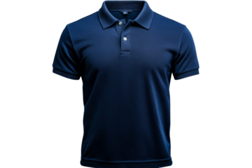 Stylish navy blue polo shirt with classic collar design