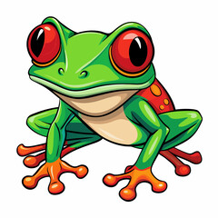 funny frog cartoon