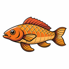vector illustration of a snapper fish