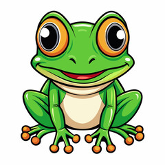 green frog cartoon