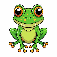 green frog cartoon