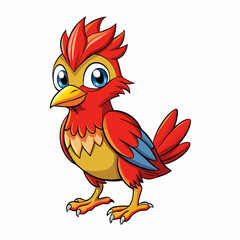 vector illustration of a warbler bird