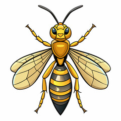 wasp vector illustration