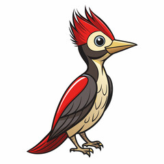 vector illustration of a woodpecker