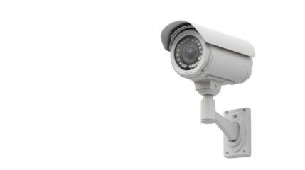cctv security camera isolated on white background 