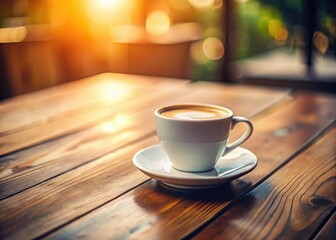 Obraz premium Ethereal white cup, long exposure blur, minimalist tabletop still life. Clean lines, soft light define the scene.