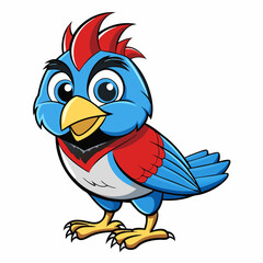 chickadee bird cartoon