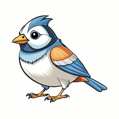 chickadee bird cartoon