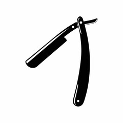 Straight Razor Vector Design
