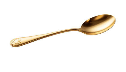 Golden Spoon With Ergonomic Handle