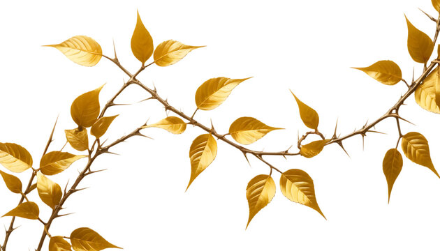 golden vine with thorns