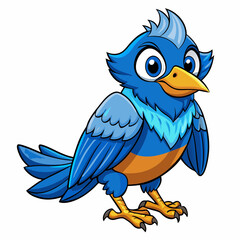 blue bird cartoon