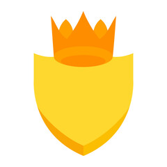 Royal Crest Vector Design Icon Style