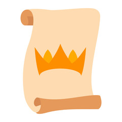 Kingdom Scroll Vector Design Icon Style