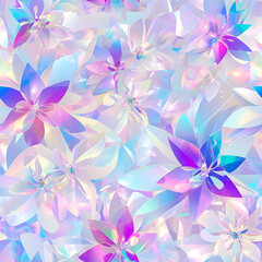 Creative 2D Doodle seamless pattern Floral or flower Illustrations