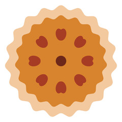 Pecan Pie Vector Design Icon Style