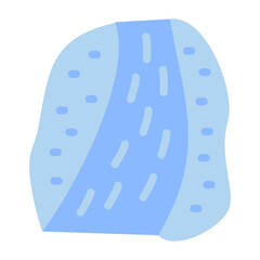 River Vector Design Icon Style