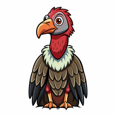 turkey vulture cartoon waving