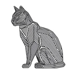 black and whithe cat