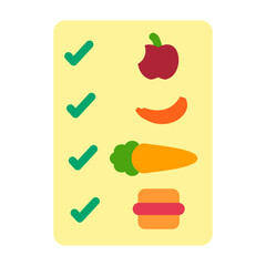 Dietary goals Vector Design Icon Style