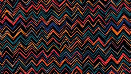 Abstract Zigzag Pattern-Colorful Background