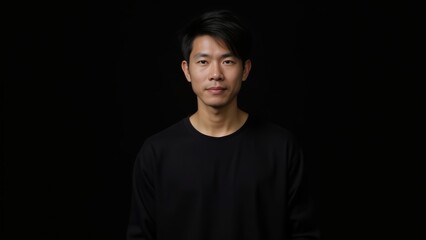 Fototapeta premium Portrait Of A Young Asian Man