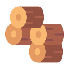 Timber logs Vector Design Icon Style