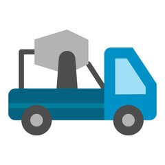 Cement Mixer Vector Design Icon Style