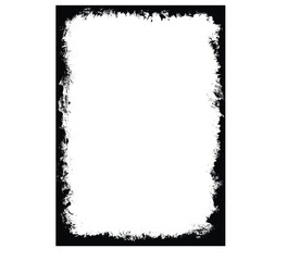 Vector black grunge textures isolated on transparent background,brush black paint ink stroke over square frame.halloween frame , dark frame