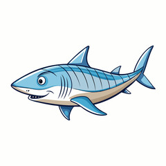 cartoon shark fish 