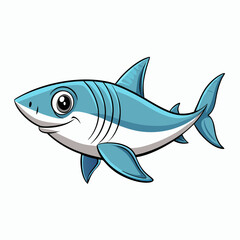 cartoon shark fish 