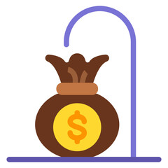 Retirement Fund Vector Design Icon Style