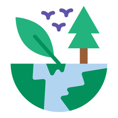 Biodiversity Vector Design Icon Style