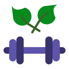 Eco Gym Vector Design Icon Style