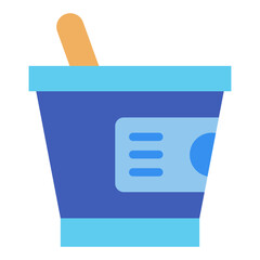 Greek Yogurt Vector Design Icon Style
