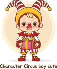 character Circus boy cute