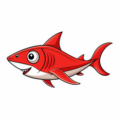 cartoon shark vector illustration